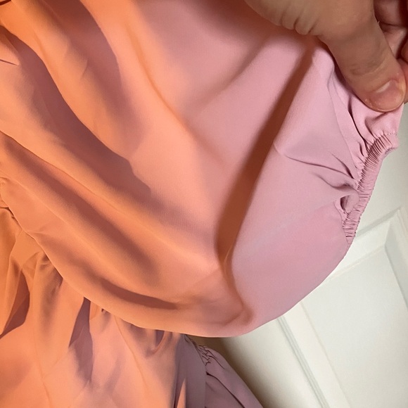 Shein Pink Dress Puff Sleeve M - Picture 4 of 5